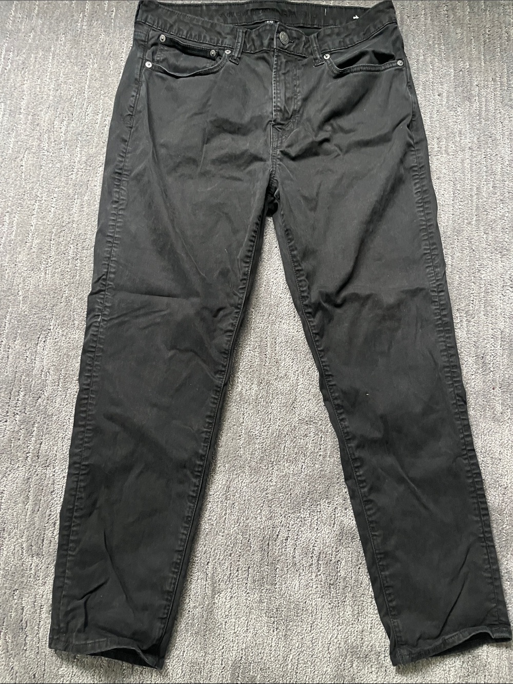 American Eagle Outfitters Black Slim Straight Chinos